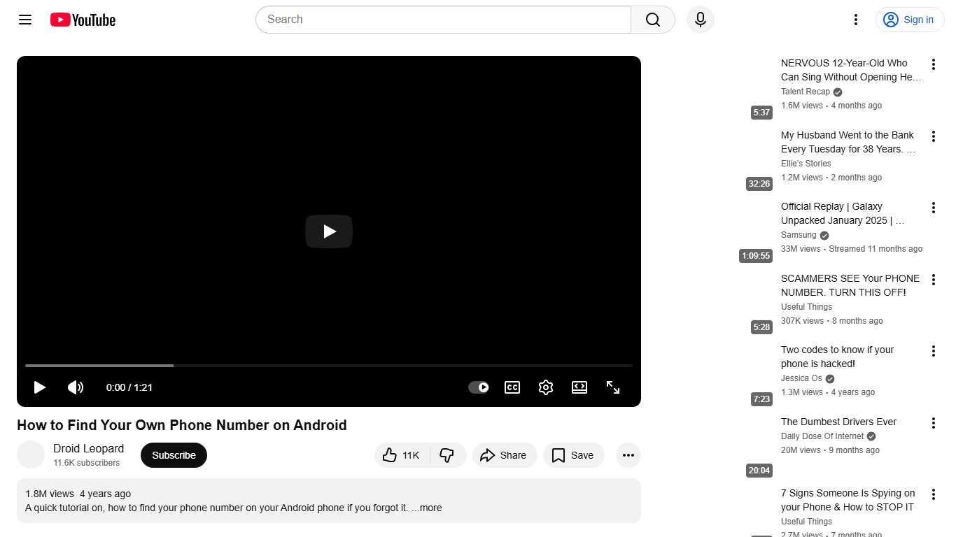 How to Find Your Own Phone Number on Android - YouTube